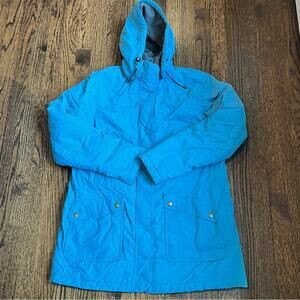 Lands’ End Blue Jacket Warm Winter Preppy Classic Outdoors Women’s Size Medium